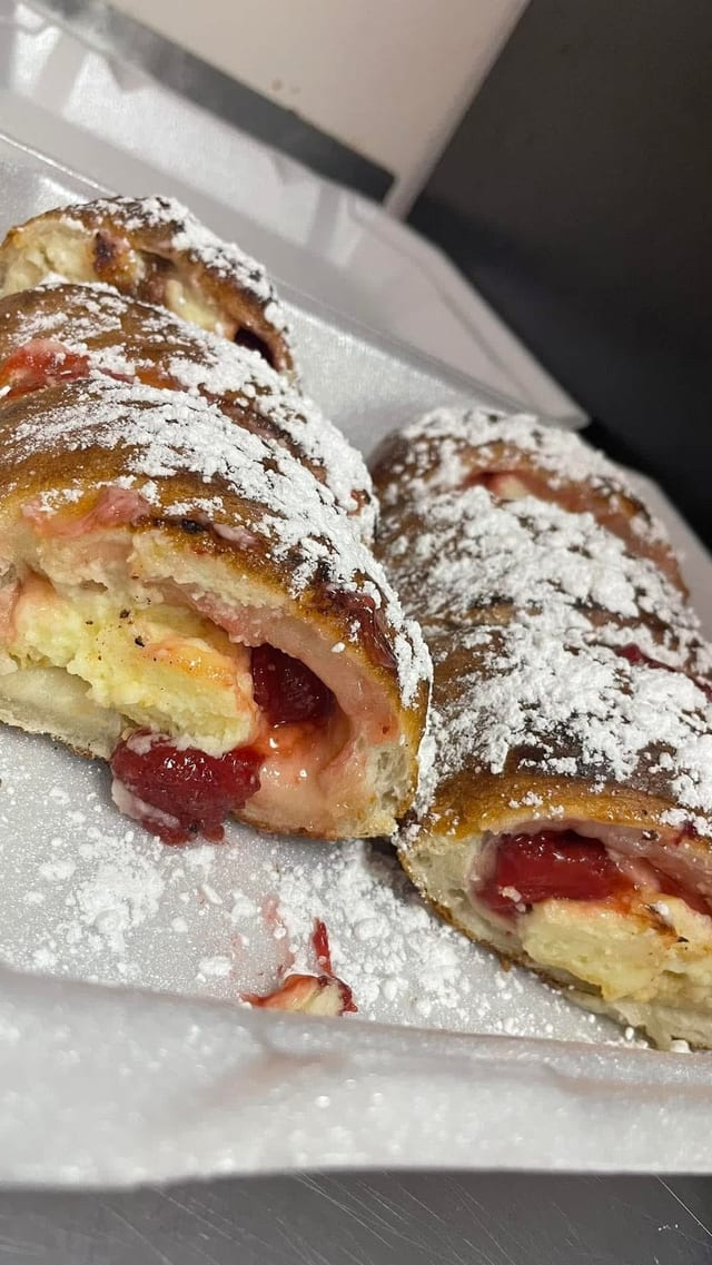Cheesecake Stromboli.