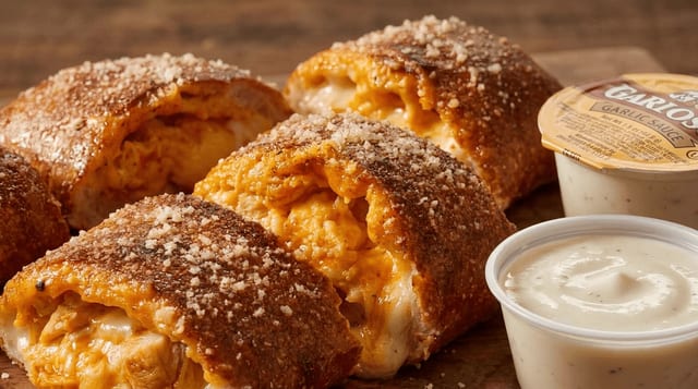 Buffalo Chicken Stromboli.