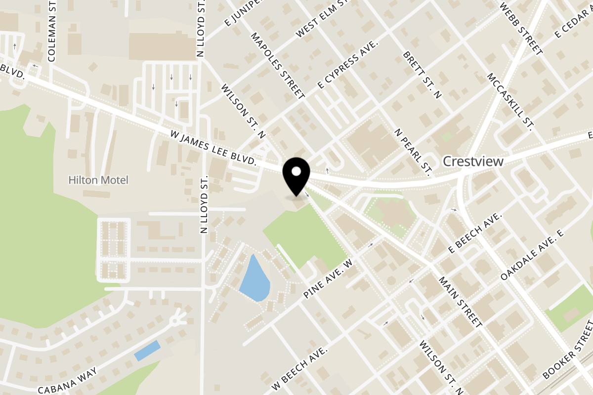 Map showing the location of Prosperity Cuisine on 648 Wilson St N in Crestview